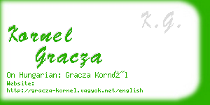 kornel gracza business card